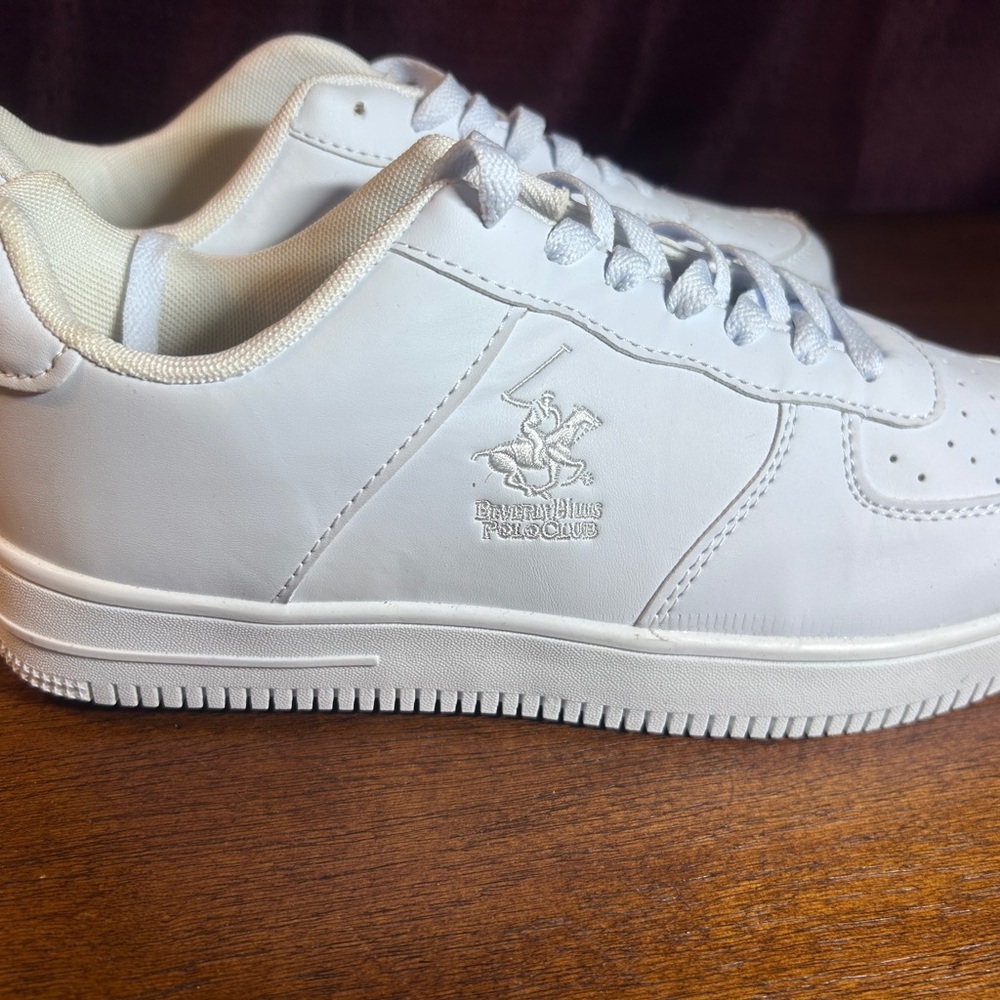 Beverly Hills Polo Club Men's Classic White Sneakers - Picture 8 of 9